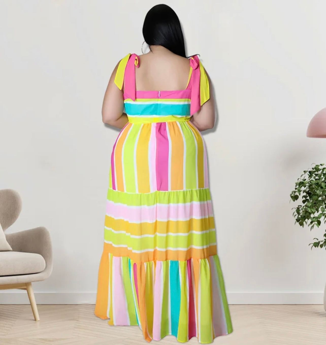 TROPICAL MAXI DRESS